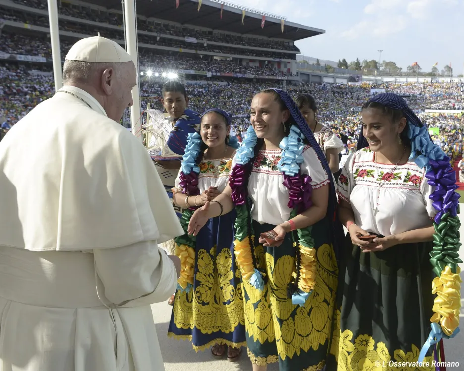 František během návštěvy Mexika