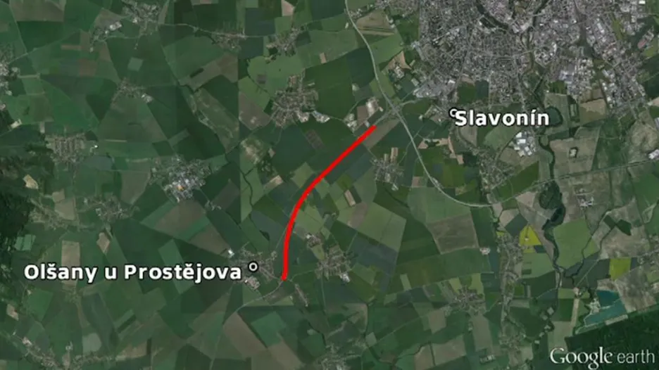 Nehoda na dálnici D46 mezi Prostějovem a Olomoucí