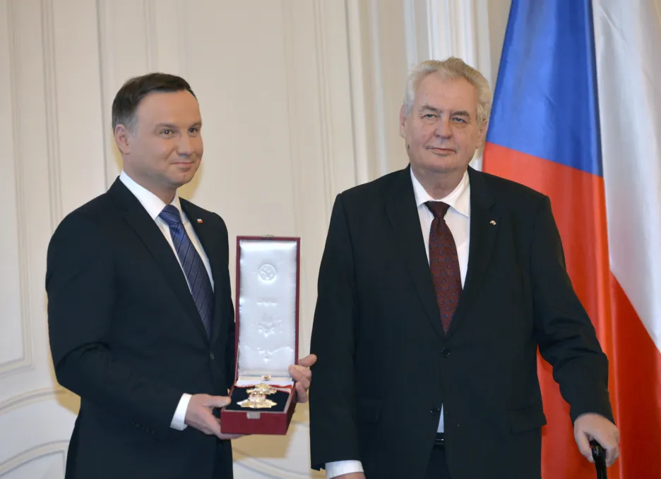Andrzej Duda a Miloš Zeman