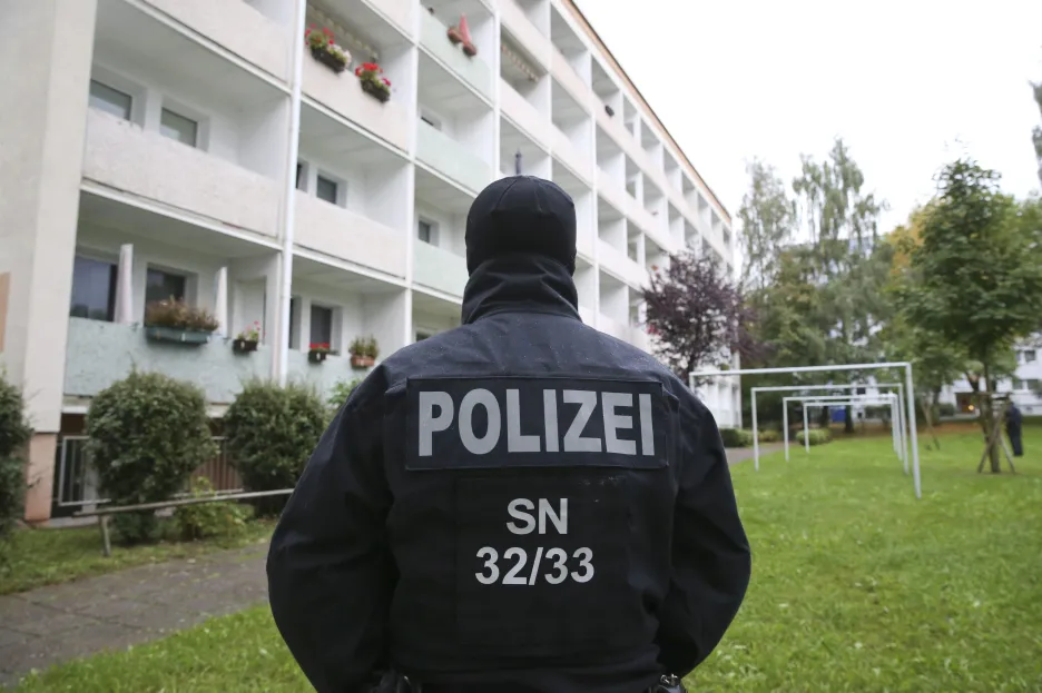 Zásah policie v Chemnitzu