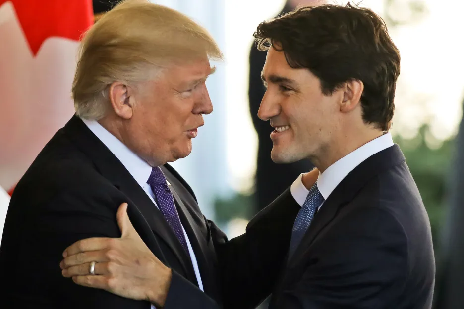 Donald Trump a Justin Trudeau