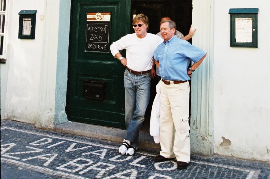 Václav Havel a Robert Redford