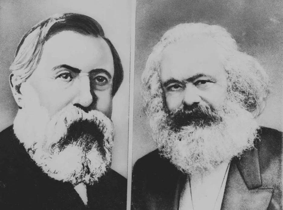 Bedřich Engels a Karel Marx 
