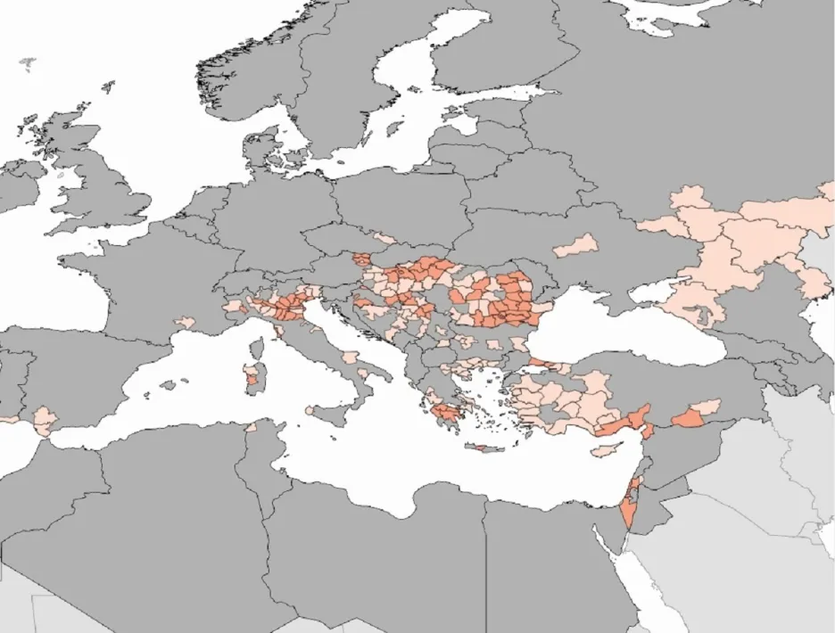 Rozšíření nilské horečky v Evropě