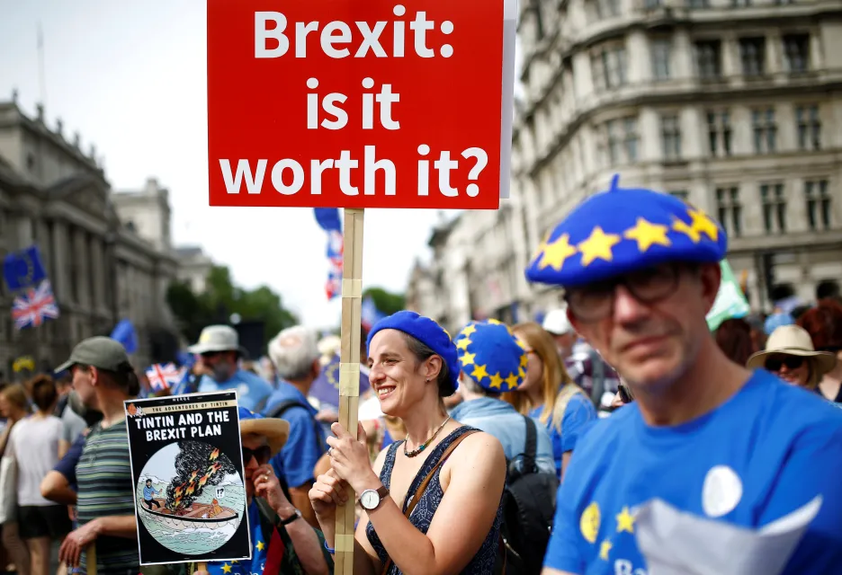 Demonstrace za nové referendum o brexitu