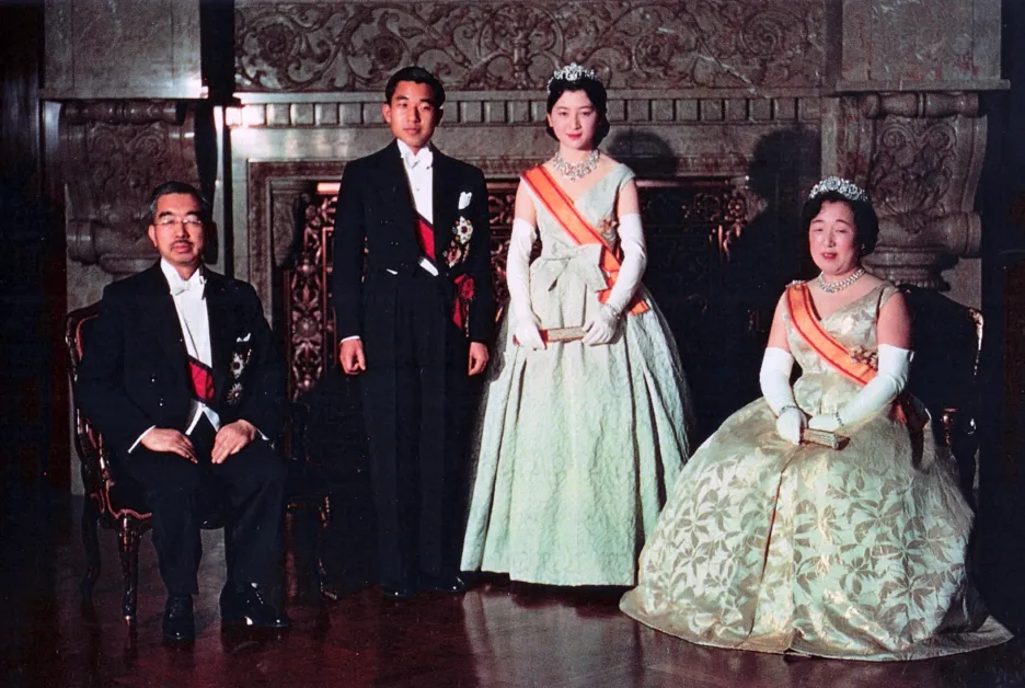 Svatba Akihita a Mičiko v roce 1959
