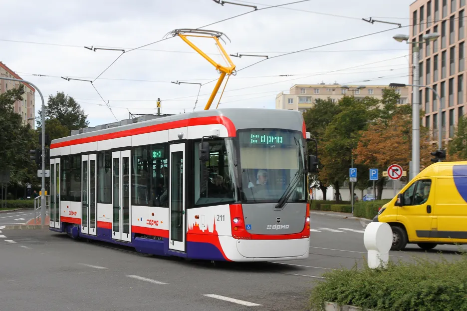 Klimatizovaná tramvaj v Olomouci