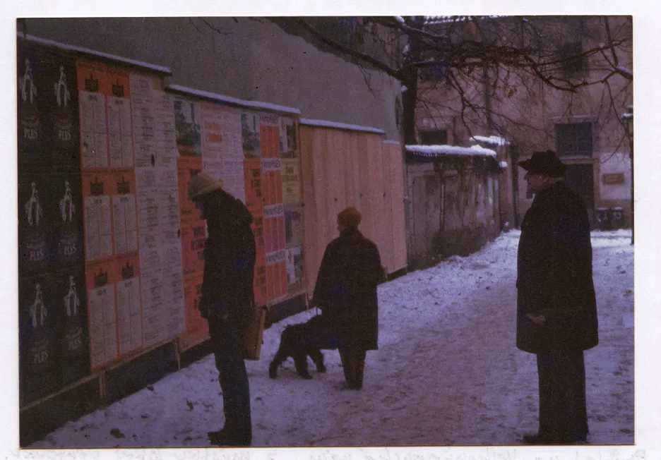  Plakátovací plocha, prosinec 1981