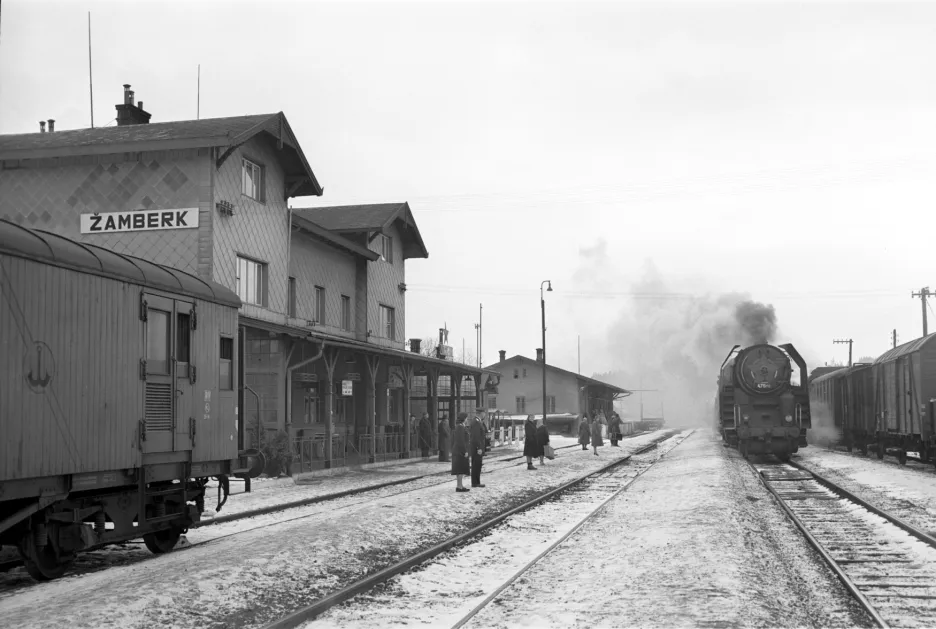Žamberecké nádraží v roce 1960