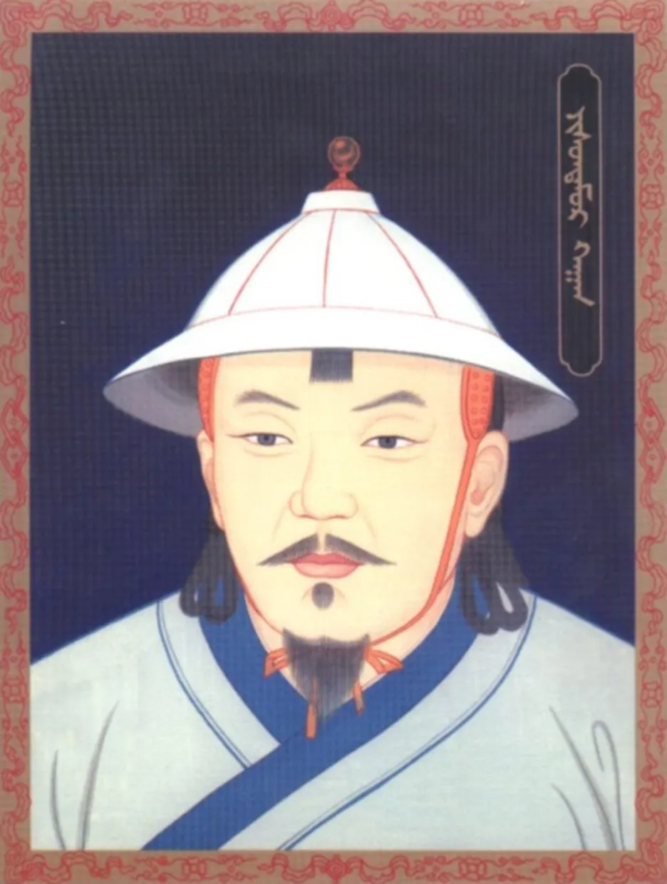 Velký chán a čínský císař Jesün Temür z dynastie Jüan