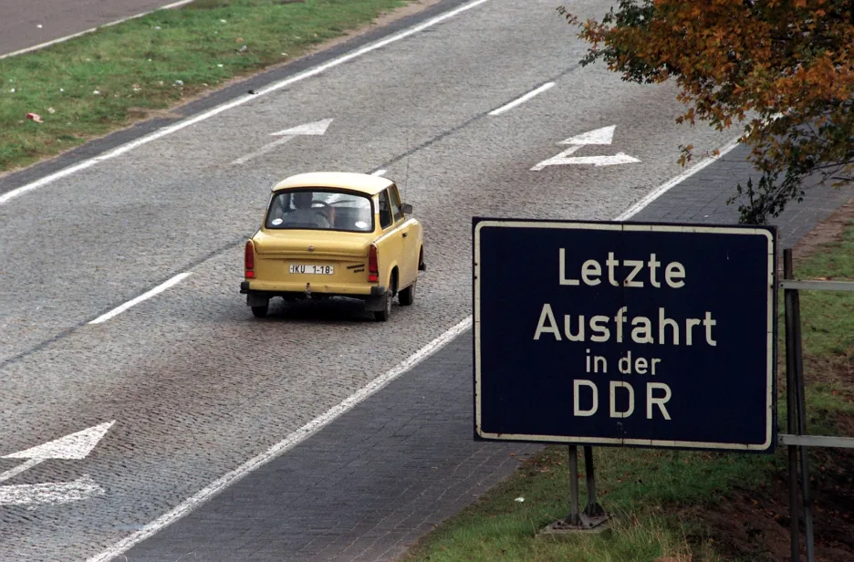 Trabant na východoněmecké dálnici