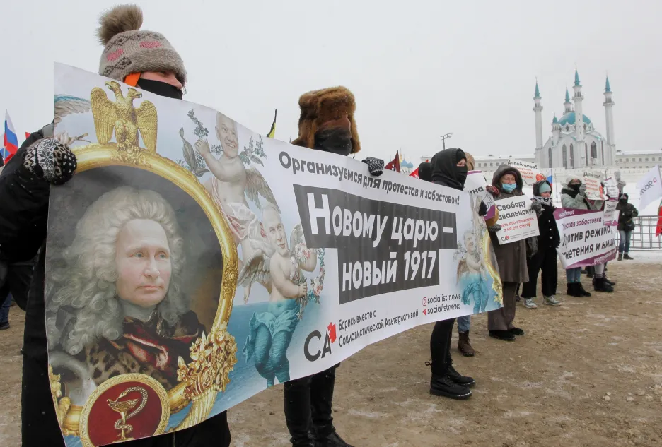 Protest v Kazani