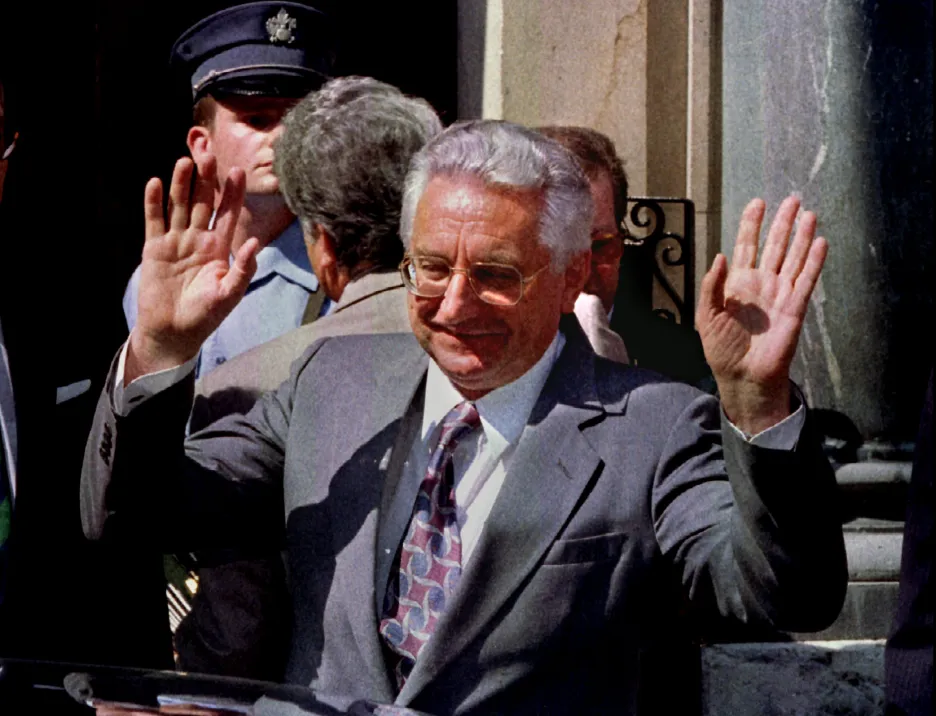 Franjo Tudjman byl zvolený chorvatským prezidentem v prvních svobodných volbách v roce 1990