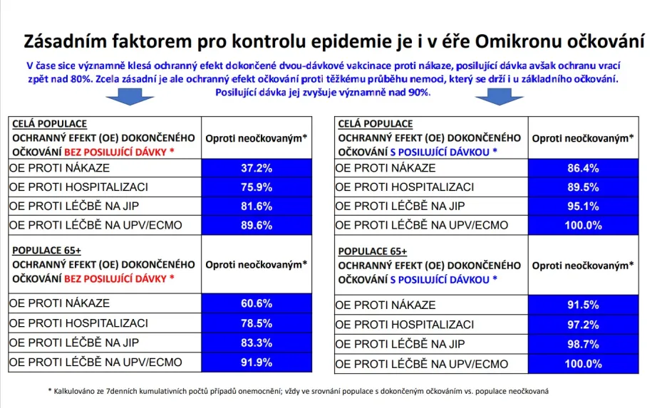 Efekt očkování v Česku