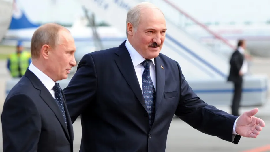 Vladimir Putin a Alexander Lukašenko