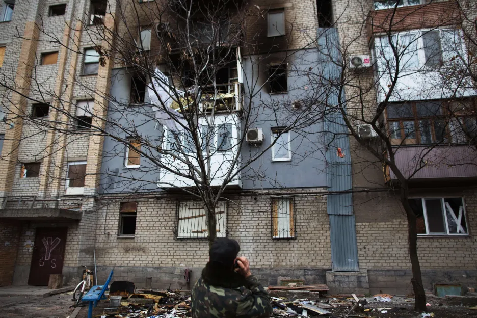 Následky bojů na Ukrajině