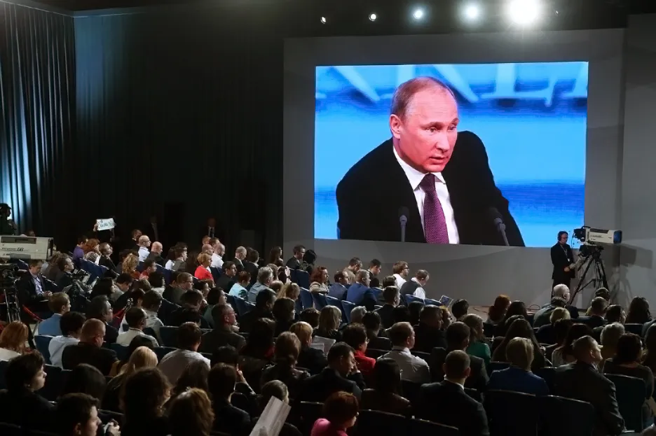 Výroční tisková konference Vladimira Putina