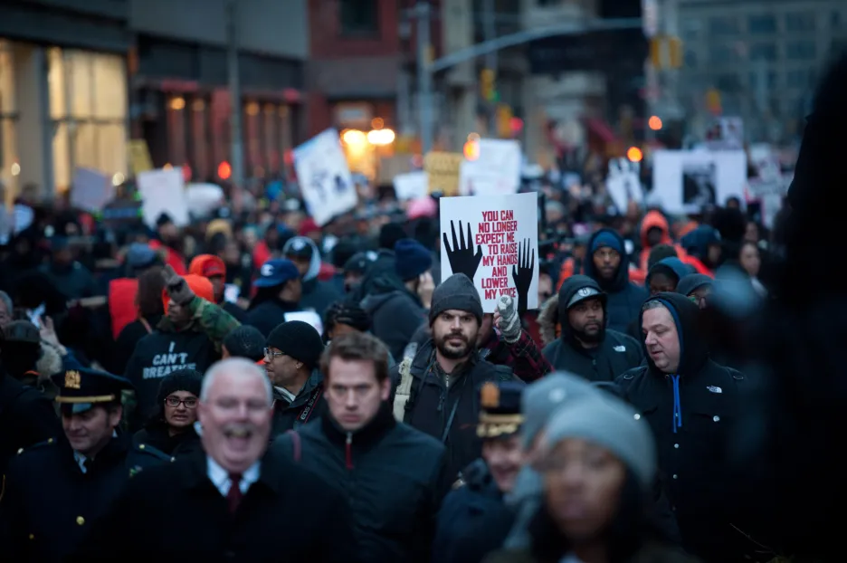 Protest proti policejnímu násilí v New Yorku