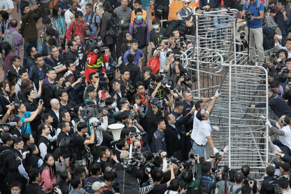 Odklízení zátarasů v Hongkongu