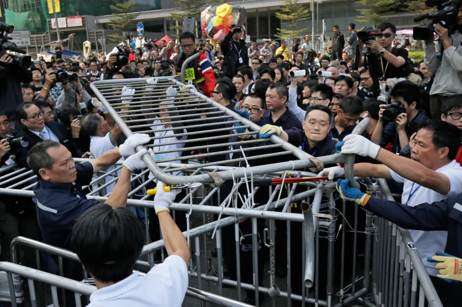 Odklízení zártarasů v Hongkongu