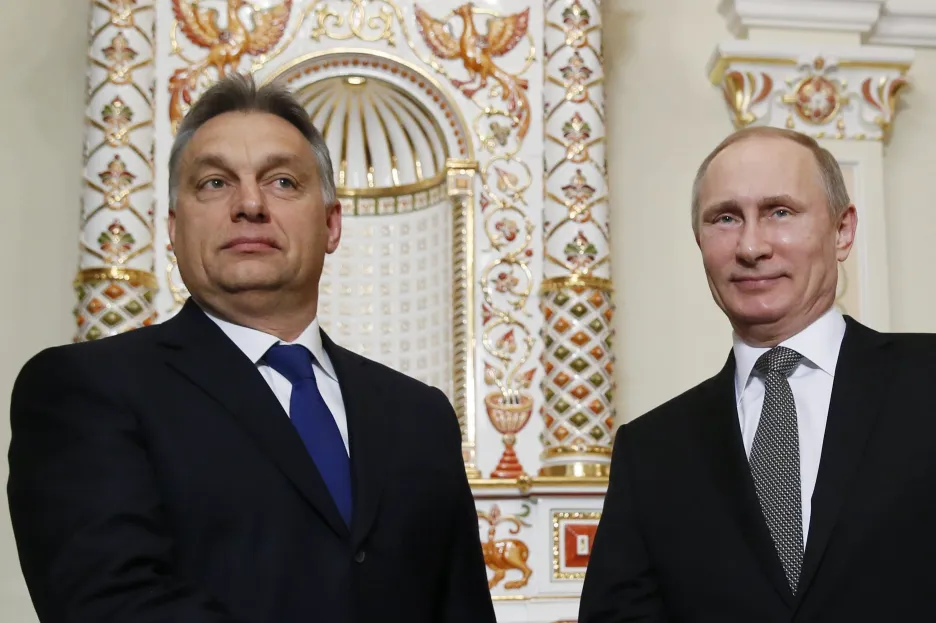Viktor Orbán a Vladimir Putin