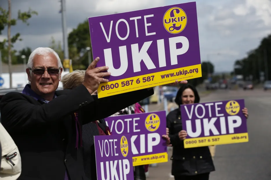 Příznivci britské politické strany UKIP