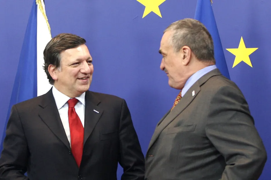 José Manuel Barroso a Karel Schwarzenberg