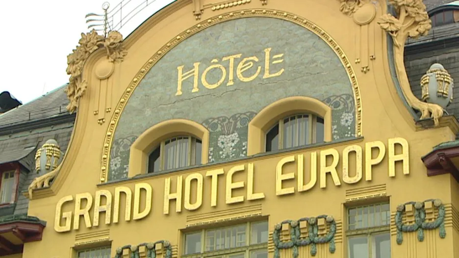 Detail z exteriéru hotelu Šroubek - Evropa