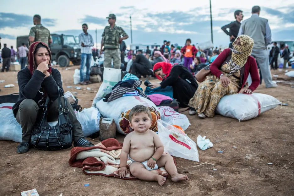 Uprchlíci z Kobani
