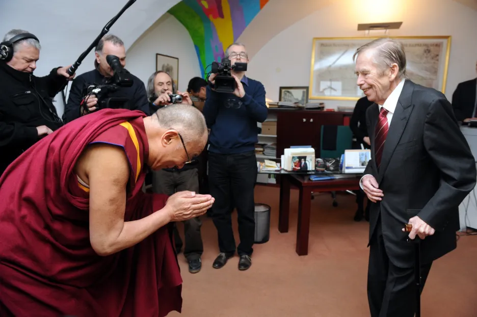 Václav Havel s dalajlamou
