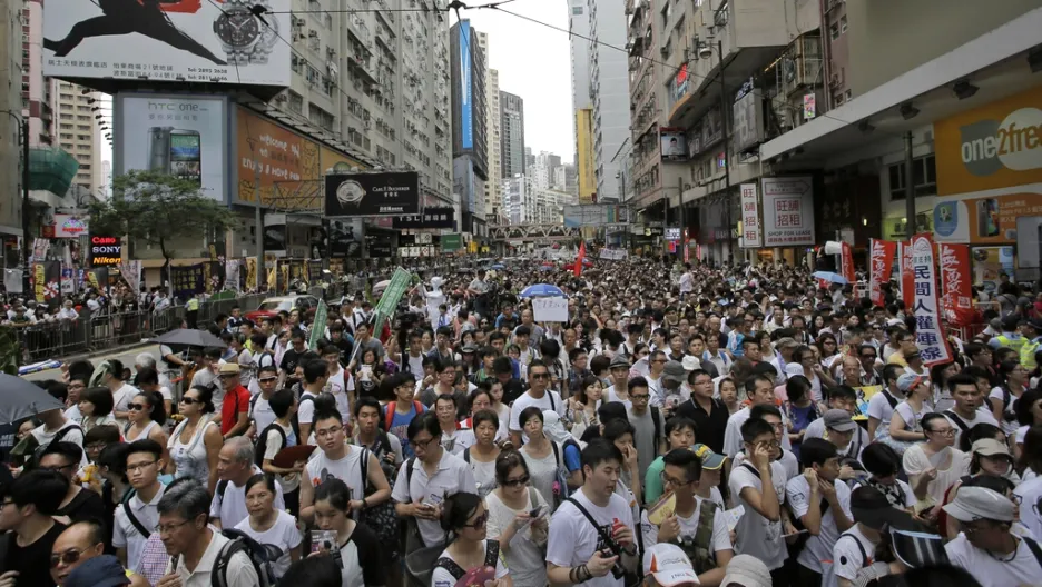 Protesty v ulicích Hongkongu