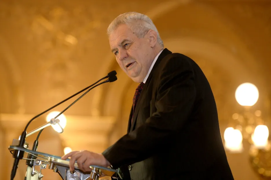Miloš Zeman na Žofínském fóru