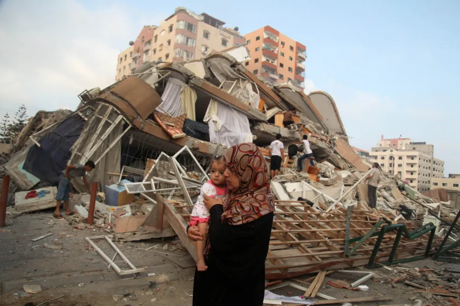 Gaza těžce poškozená boji