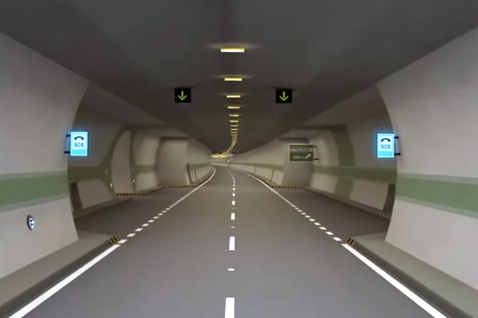 Vizualizace tunelu Višňové