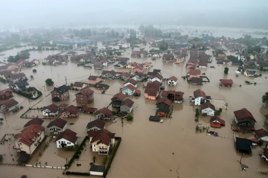 Bosenský Doboj zasáhla až čtyřmetrová přívalová vlna