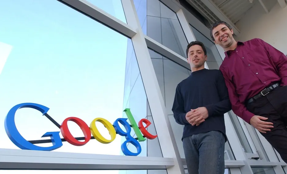 Larry Page (vpravo) a Sergey Brin - zakladatelé Googlu
