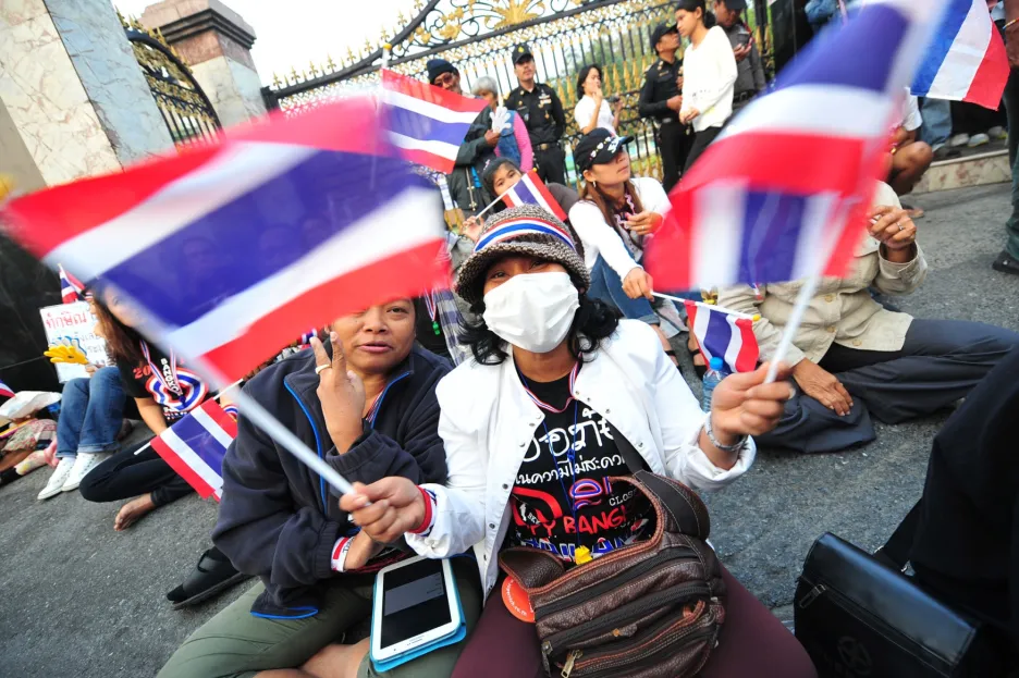 Protivládní demonstranti v Thajsku