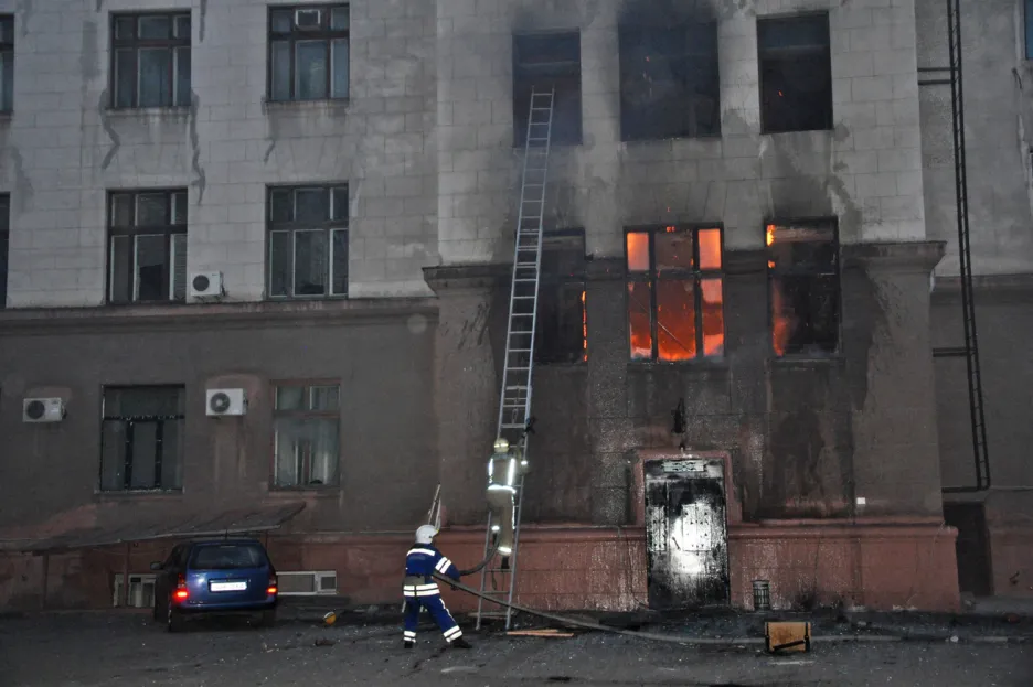 Požár Domu odborů v Oděse