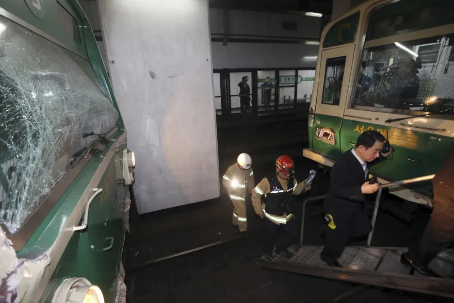 Nehoda v metru v Soulu
