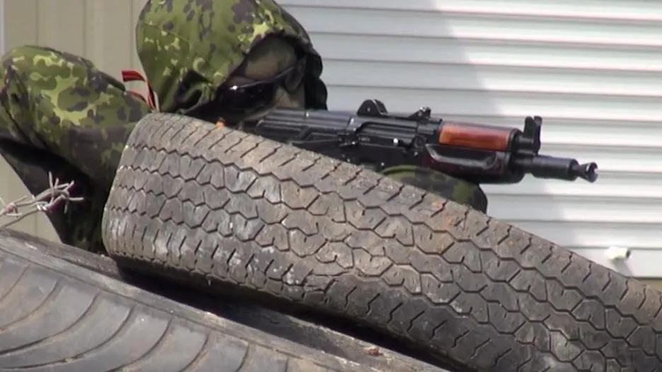 Proruští ozbrojenci na východě Ukrajiny