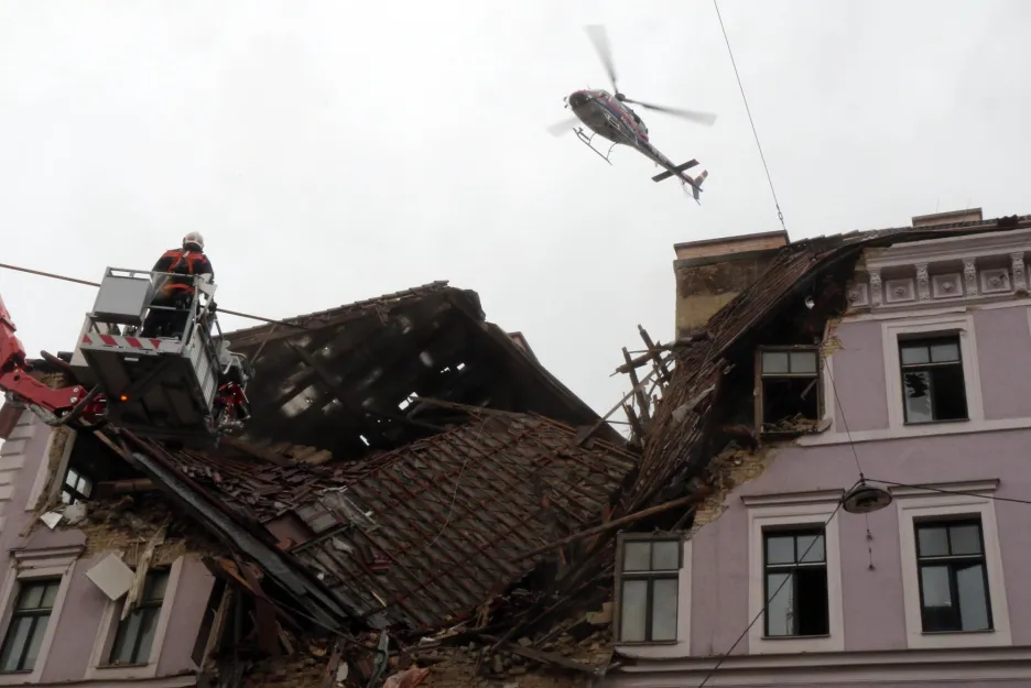 Výbuch domu ve Vídni