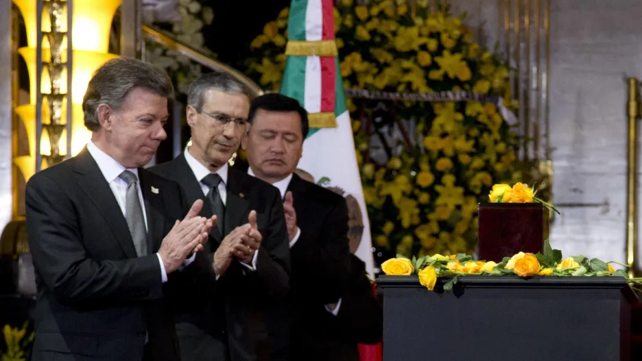 Enrique Peňa Nieto na pietní ceremonii