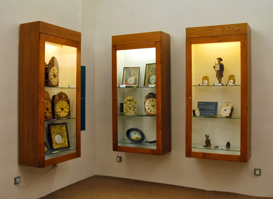 Z výstavy hodin v Krkonošském muzeu v Jilemnici