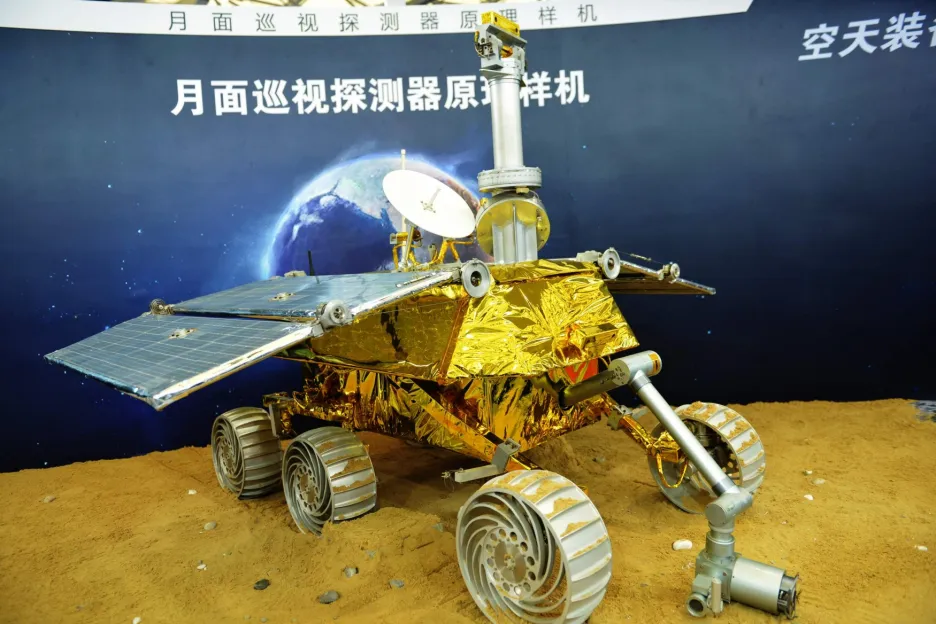 Model měsíčního modulu, který Čína posílá na Měsíc