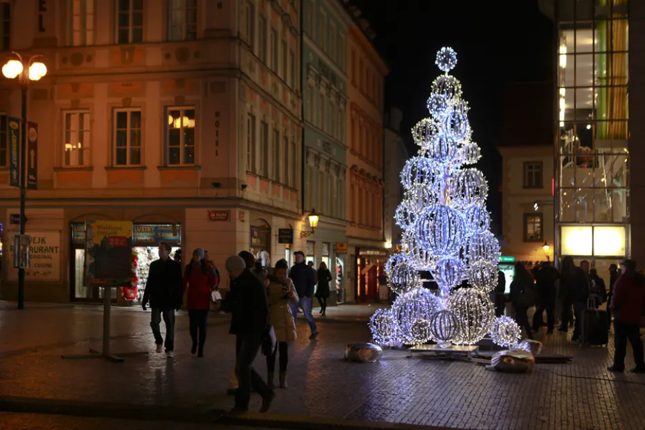 Vánoční výzdoba v Praze