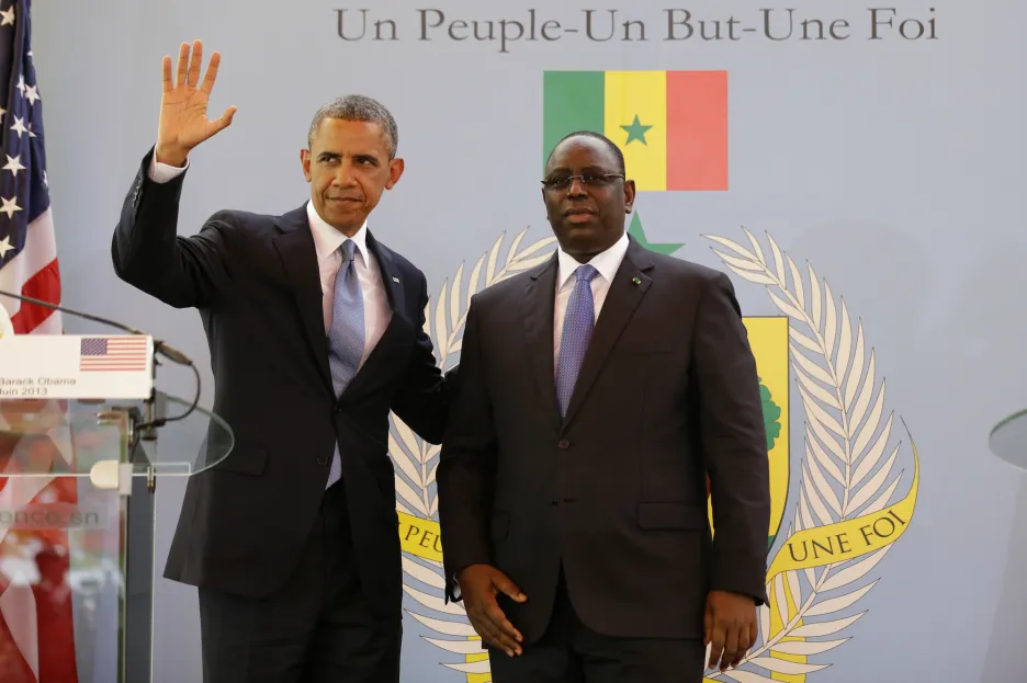 Barack Obama se senegalským prezidentem Macky Sallem