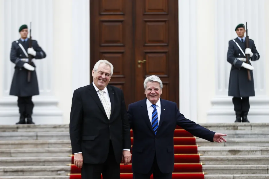 Miloš Zeman a Joachim Gauck