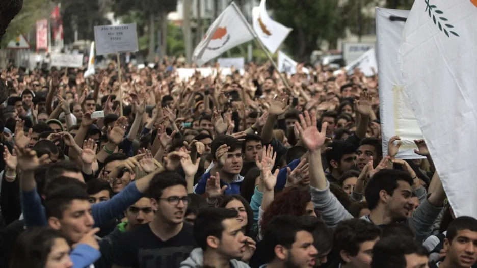 Demonstrace na Kypru