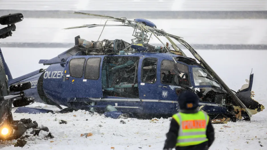 Havárie vrtulníků u olympijského stadionu v Berlíně