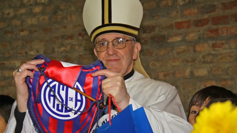 Jorge Mario Bergoglio je vášnivým fotbalovým fanouškem